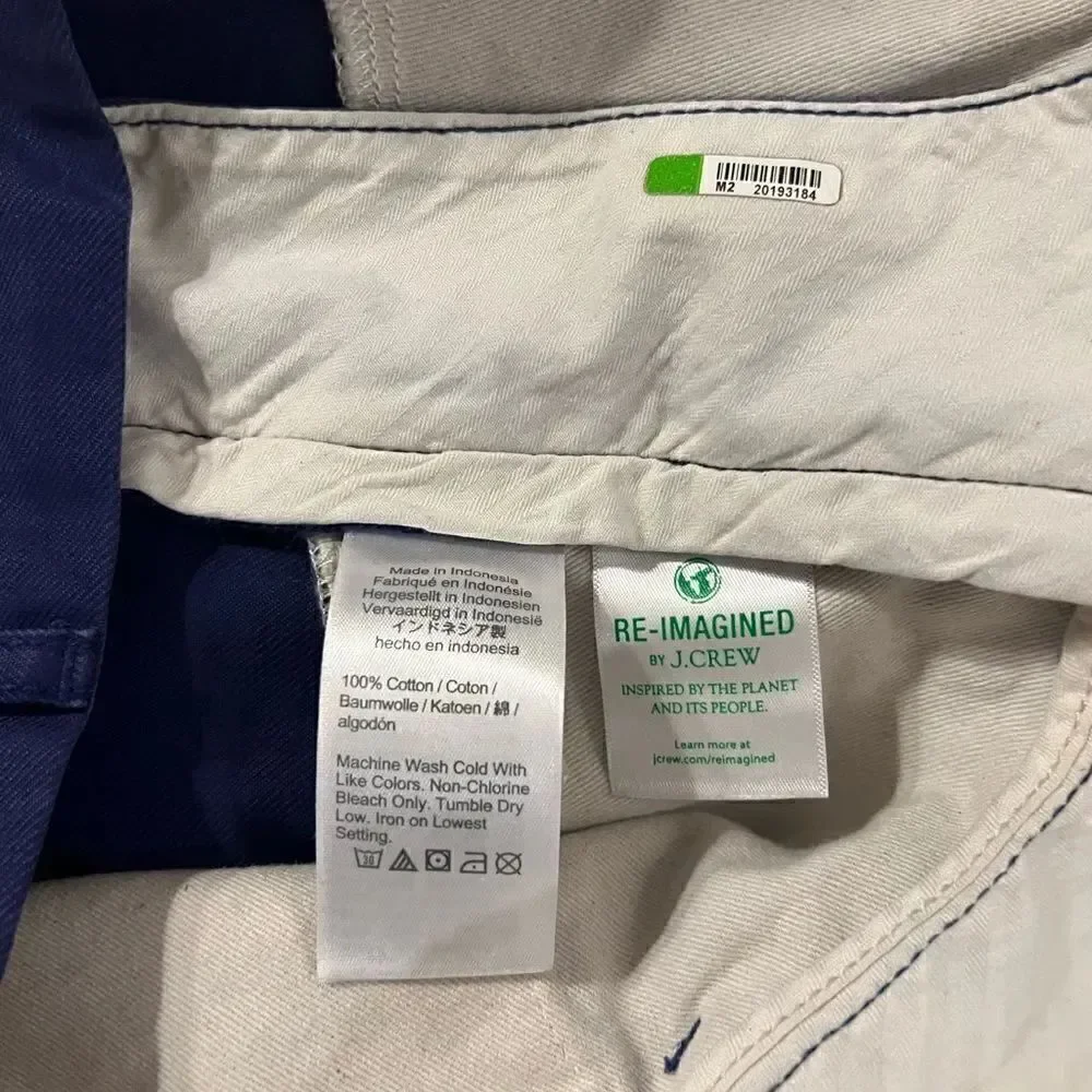 J Crew Classic Relaxed mens trousers size 38x32